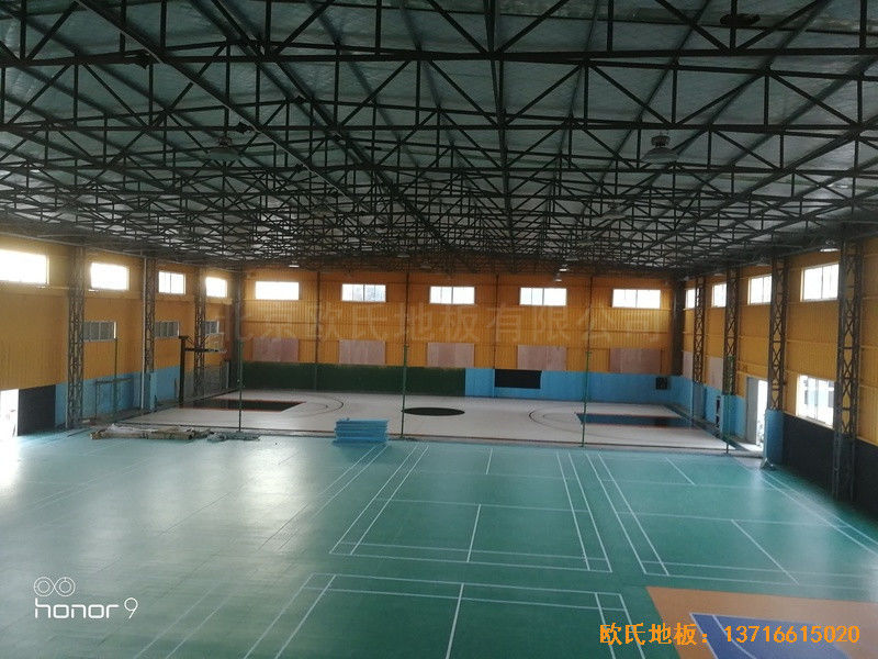 上海衛清東路弄麥子俱樂部運動木地板鋪裝案例0