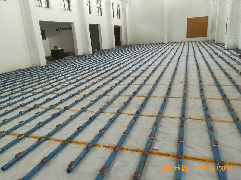 南昌赤練排球館體育地板鋪設案例1