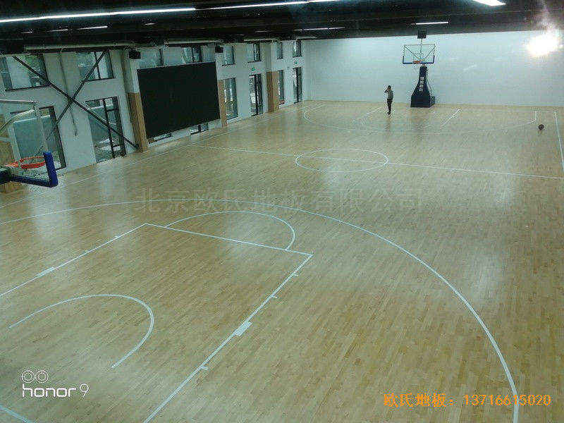 上海江楊南路485號攻守道場運動木地板安裝案例3