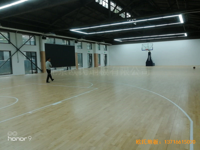 上海江楊南路485號攻守道場運動木地板安裝案例5