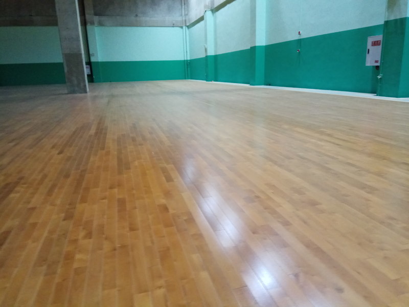 重慶市九龍坡區(qū)友動(dòng)力羽毛球木地板施工案例5