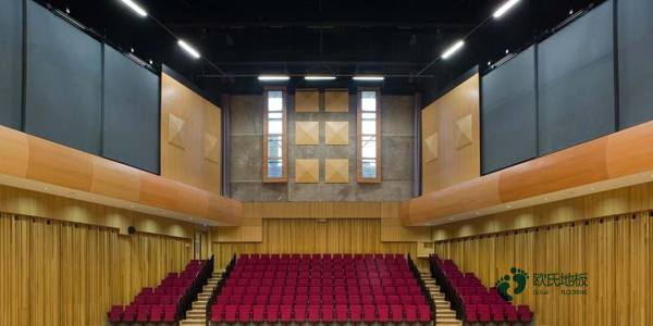 體育館運動木地板進水1