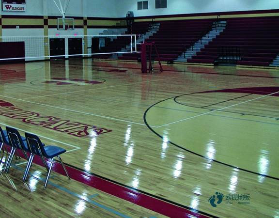 松木運(yùn)動(dòng)籃球木地板價(jià)位